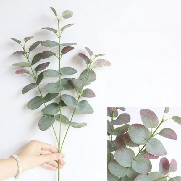 37cm Artificial Eucalyptus Fake Money Leaves Green Plant Leaf Flowers Home Decor 